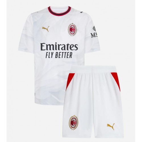 AC Milan Christopher Nkunku #18 Replika Bortatröja Barn 2026-27 Kortärmad (+ Korta byxor)